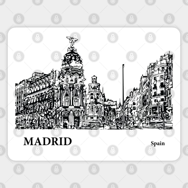 Madrid Spain Magnet by Lakeric